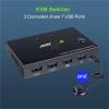 L6AS0F7 2 in 1 Out 4K USB HDMI KVM Switch Box for 2 PC Sharing Keyboard Mouse Printer Plug Paly Video Display USB Swltch Splitter(KVM201CC) view 4