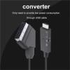 D3LX0Z1 1m Switch Converter Scar*t to HDMI-Compatible 1080P Video Audio Converter Adapter DC 5V Micro USB Cable Accessories for HDTV/DVD view 2