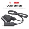 D3LX0Z1 1m Switch Converter Scar*t to HDMI-Compatible 1080P Video Audio Converter Adapter DC 5V Micro USB Cable Accessories for HDTV/DVD view 3
