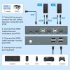 L6AS0F7 2 Port KVM Switches with 4K@60Hz USB 2.0 /USB 1.1 2 Computers 1 Monitor KVM Switch Plug and Play Support Hotkey Switching view 2