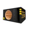 30HZ Reinforced Competition Single Ported Sub Box Sub Woofer Enclosure Speaker Box Car Audio Subwoofer Ground Shaker Box Ground-Shaker (Skull Yellow, 10") view 1