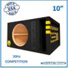 30HZ Reinforced Competition Single Ported Sub Box Sub Woofer Enclosure Speaker Box Car Audio Subwoofer Ground Shaker Box Ground-Shaker (Skull Yellow, 10") view 2
