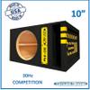 30HZ Reinforced Competition Single Ported Sub Box Sub Woofer Enclosure Speaker Box Car Audio Subwoofer Ground Shaker Box Ground-Shaker (Caution Yellow, 10") view 2