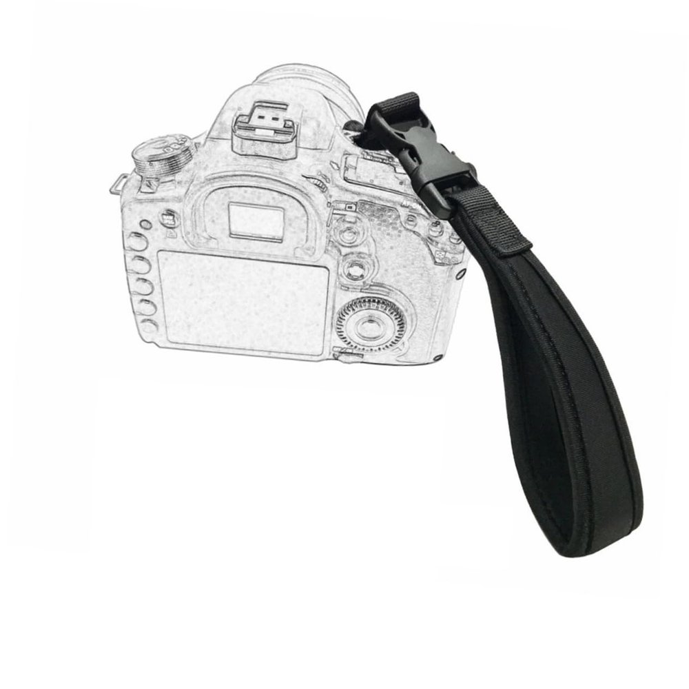Camera Hand Strap Security Slide Sturdy Wristlet for Dslr Mirrorless Cameras Black Comfortable and Easy to Cle
