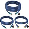 VISTRIC RCA Cable, 12ft,1-RCA Male to 1-RCA Male, Shielded, Gold-Plated Connectors, for Speakers/Subwoofers, Amplifiers, Home Theater Receivers, HDTV, Hi-Fi Systems, etc (2-Pack) view 1