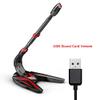 GGGUOJINN Gaming USB Microphone 3.5mm AUX Output HD Noise Reduction Phone Call Conference Omnidirectional Condenser Microphone (Color : Style 1) (Style 2) view 2