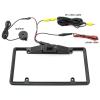 3 in 1 American car License Plate Frame Built-in Backup Camera and Parking Sensor with Water Proof Buzzer Alarm Night Vision Vehicle Safety view 2