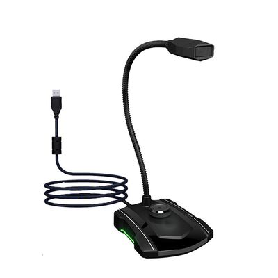 GGGUOJINN Microphone for Computer Computer Microphone,Plug&Play Omnidirectional Gooseneck Condenser PC USB Gaming Mic with Mute Button for Conference