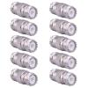 XRDS -RF 10-Pack SO-239 UHF Female to Female Coupler Connector, Double UHF Female Adapter for RF Coaxial Cable, Ham Radio, CB Radio, Antenna, and RF Applications view 1