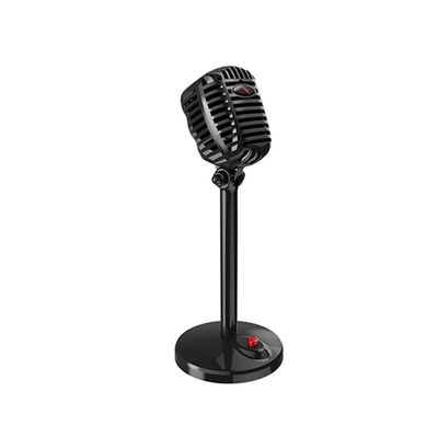 GGGUOJINN Microphone Microphone Wired Studio HD Noise Cancelling Condenser Tabletop USB 3.5mm Mircophone for Computer Professional Retro Mic (Color : Style 2) (Style 1)