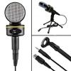GGGUOJINN Condenser Recording Microphone with Stand Microphone for PC Mobile Phone Live Singing Bar Karaoke Laptop view 2