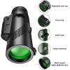 12 * 50HD monocular Telescope with Smartphone Adapter, Tripod, high Power monocular, Lightweight monocular Telescope for Bird Watching Trips view 2