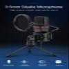 GGGUOJINN Condenser Microphone with Tripod Audio 3.5mm Computer Studio Microphone for PC Phone Karaoke Recording Phone view 2