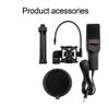GGGUOJINN Condenser Microphone with Tripod Audio 3.5mm Computer Studio Microphone for PC Phone Karaoke Recording Phone view 4