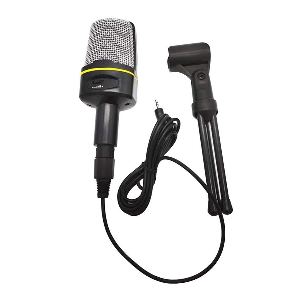 GGGUOJINN Desktop Wired Microphone Laptop Computer Adjustable Tripod Microphone Online Chatting Live Streaming Mic
