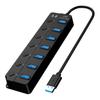 BRIGHTFUFU USB Hub Port Splitter Adapter Individual Off for Laptop High-Speed USB Hub Led Indicator for Multiple Devices and Efficient Data Transfer view 1