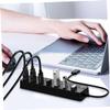 BRIGHTFUFU USB Hub Port Splitter Adapter Individual Off for Laptop High-Speed USB Hub Led Indicator for Multiple Devices and Efficient Data Transfer view 4