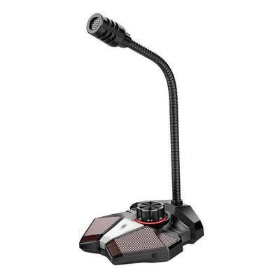 GGGUOJINN Microphone Computer USB Microphone 3.5mm AUX Output Noise Reduction Phone Call Conference HD Omnidirectional Condenser Microphone (Color : Style 1) (Black)