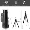 12 * 50 Adult monocular Telescope HD high Power Outdoor Mobile Phone Photography Bird Watching Trip Hiking with Tripod view 3