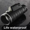 Monocular Telescope, Monocular Telescope High Power for Adults, Monocular Scope 40x60 with Smartphone Holder & Tripod, Waterproof and Anti-fogging Monoculars for Bird Watching, Hiking, Camping, Conce view 3
