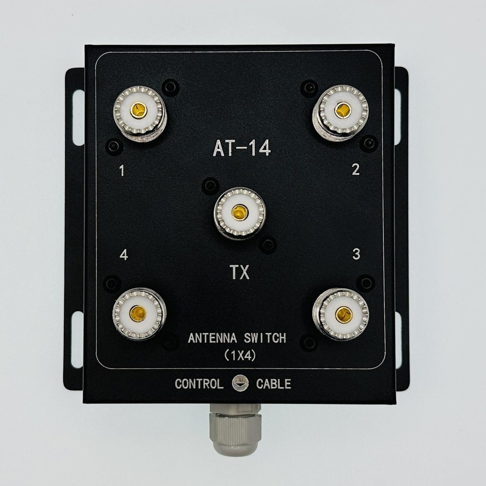 AT-14 4-Way Coax Remote Antenna Switch Kit, 1.8-60MHz, 500W PEP, with Housing