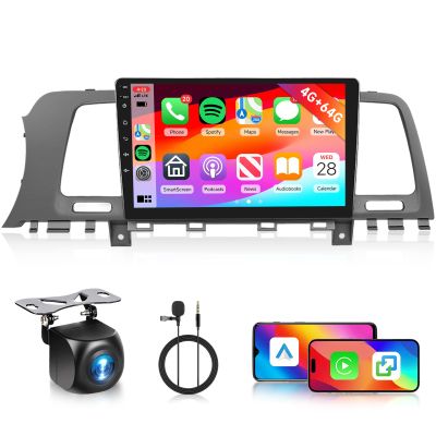 [4G+64G] Android Car Stereo for Nissan Murano 2008-2014 Radio with Wireless Carplay Android Auto Radio, Hodozzy 9 inch Touch Screen with GPS, Mirror Link, Bluetooth, WiFi, DSP, FM/RDS Radio