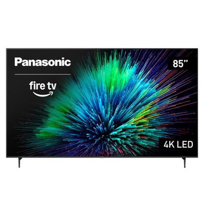 Panasonic W70 Series (2025 Model) 85" LED 4K Ultra HD Smart Fire TV, Press & Ask Alexa, Apple AirPlay, HDR10+, HDMI 2.1, and Bluetooth Support - 85W70BP