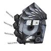 POPOBUY 4 Pack Compatible for DYMO Rhino 18443 Industrial Permanent Vinyl 3/8" Label Tape Black on White, 9mm (3/8 Inch) x 5.5m (18 feet) for Rhino 5200 4200 1000 3000 5000 6000 Label Makers view 1
