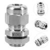 SOLUSTRE Waterproof Cable Connector for Armoured Cables 304 Stainless Steel Junction Seal for Outdoor Socket and Junction Box Sturdy Strain Relief Cord Connector view 3