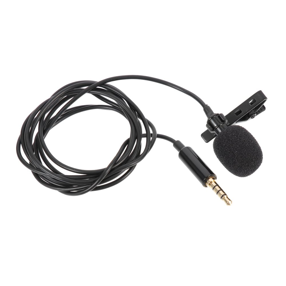 ibasenice 1.5m Professional Lapel Microphone Replacement Mic for Computer Tiny Recording Mic Phone Microphone Video