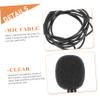 ibasenice 1.5m Professional Lapel Microphone Replacement Mic for Computer Tiny Recording Mic Phone Microphone Video view 2