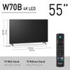 Panasonic W70 Series (2025 Model) 55" LED 4K Ultra HD Smart Fire TV, Press & Ask Alexa, Apple AirPlay, HDR10+, HDMI 2.1, and Bluetooth Support - 55W70BP view 3