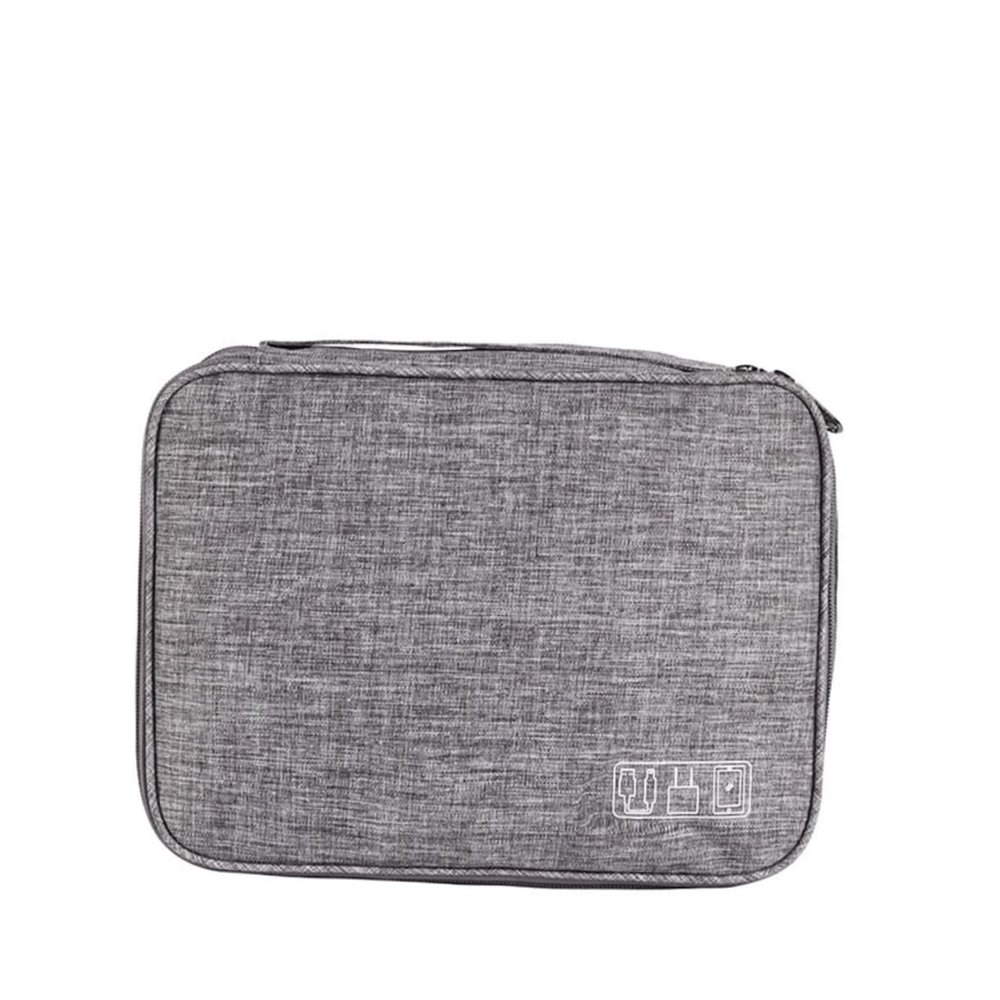 CAXUSD Cable Carrying Case 3-layer Storage Bag for Electronics Compact and Lightweight for Travel Separate Zones for Cables and Accessories