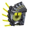 POPOBUY 5 Pack Compatible for DYMO Rhino 18432 Industrial Permanent Vinyl 1/2" Label Tape Black on Yellow, 12mm (1/2 Inch) x 5.5m (18 feet) for Rhino 4200 5200 5000 6000 3M PL200 3M PL300 view 1
