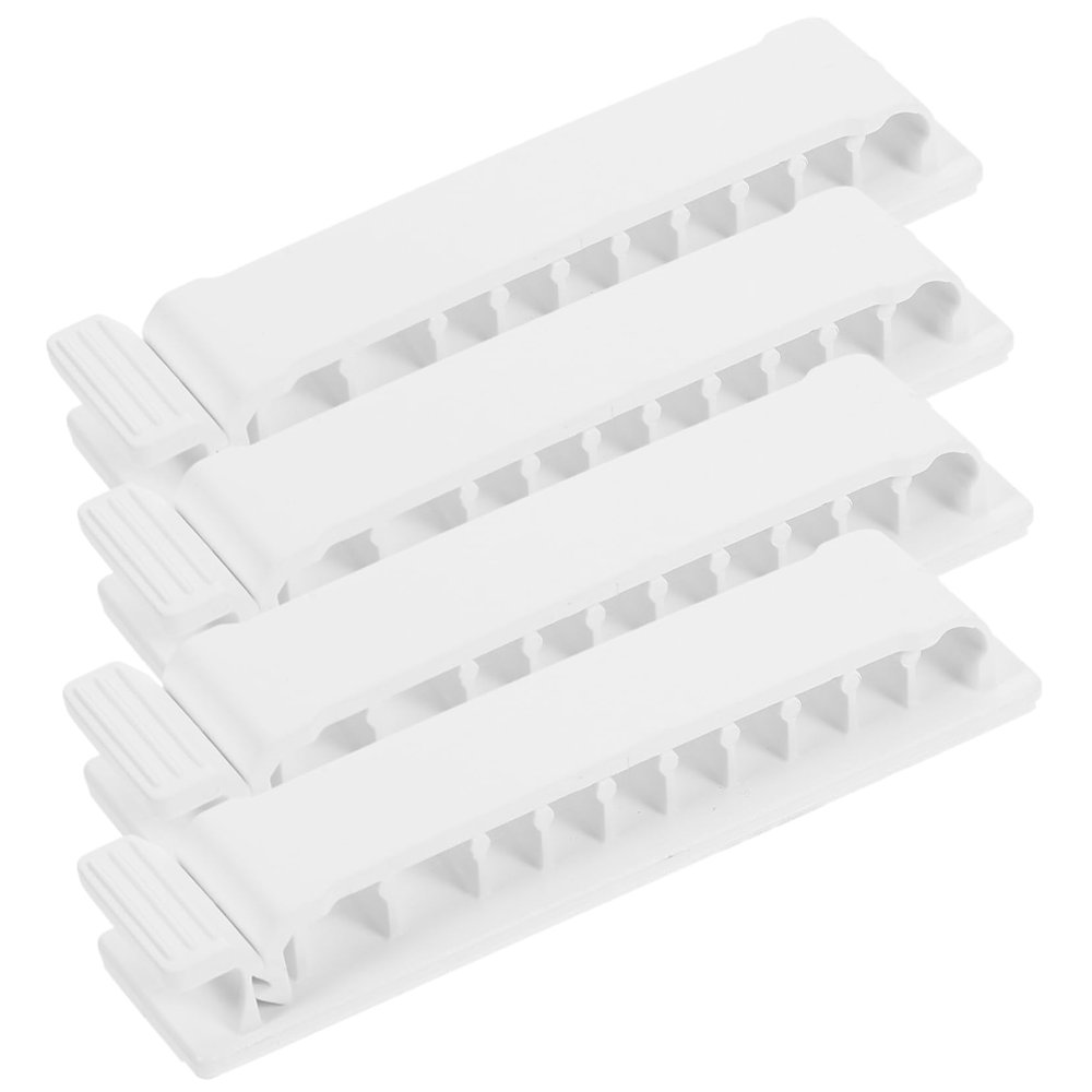 Gadpiparty 4pcs Adhesive Cable Clips for Desk Organization Easy Install under Desk for Home Office and Study Use