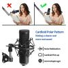 GGGUOJINN 192KHZ/24BIT USB Microphone with Stand Condenser Professional Microphone for Computer Podcast Recording Tiktok Gaming Microphone view 3