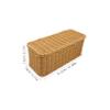 Zerodeko Cable Management Box Wire Organizer for Desk Power Strip Charger Cord Storage Organizer Box Rattan-Like Design Tangle Home Office view 2
