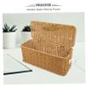 Zerodeko Cable Management Box Wire Organizer for Desk Power Strip Charger Cord Storage Organizer Box Rattan-Like Design Tangle Home Office view 3