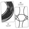 ULDIGI 20pcs Cassette Player Drive Belts Cassette Tape Deck Belts Square Rubber for Recorder view 4