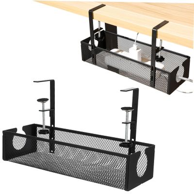 NUOBESTY under Desk Tray Sturdy Organizer for Cords Capacity Wire Hider for Home Office Space-saving to Reduce Clutter