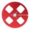 1/4 5 Inch Empty Tape Reel, 4 Holes Opening Empty Reel for Studer Reel to Reel Tape Recorder, Universal Open Reel Sound Deck Take Up Reel for Recording NAB Flange (Red) view 1
