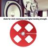 1/4 5 Inch Empty Tape Reel, 4 Holes Opening Empty Reel for Studer Reel to Reel Tape Recorder, Universal Open Reel Sound Deck Take Up Reel for Recording NAB Flange (Red) view 3
