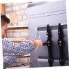 Vertical Monitor Mount Stainless Steel Safety Bracket view 3