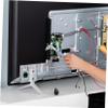 Vertical Monitor Mount Stainless Steel Safety Bracket view 4