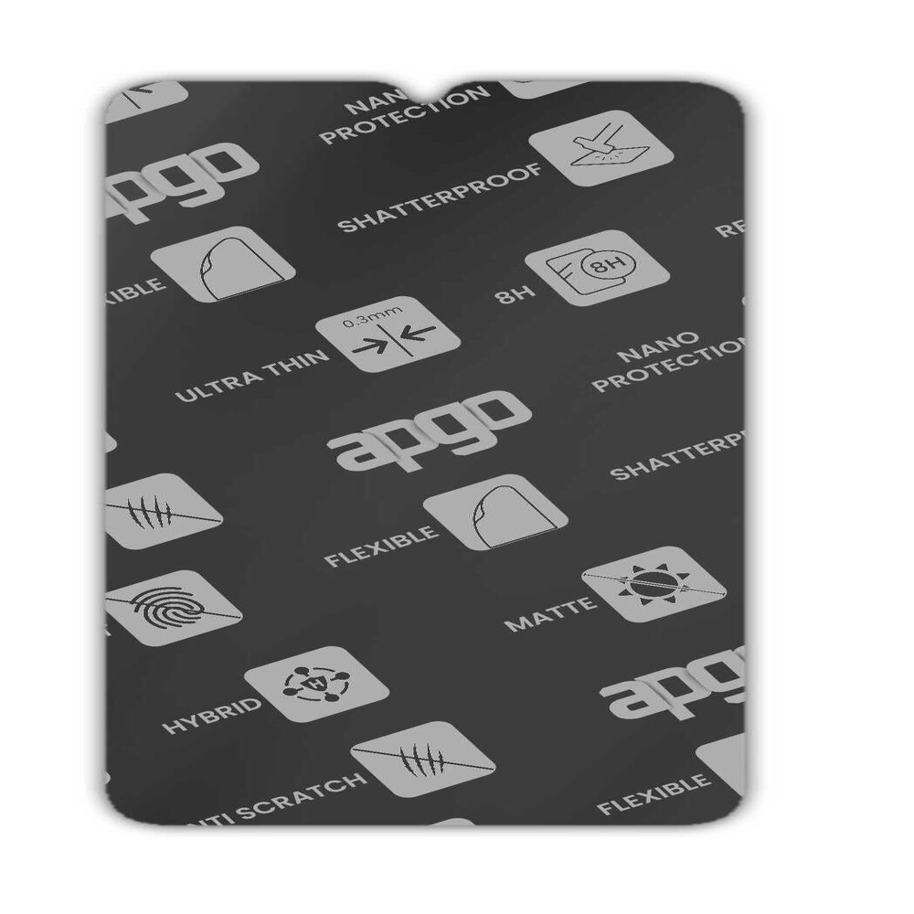apgo MATTE Hybrid protective glass compatible with Samsung Galaxy Buddy 3, flexible nano glass, great replacement for tempered glass, scratch-resistant, full glue