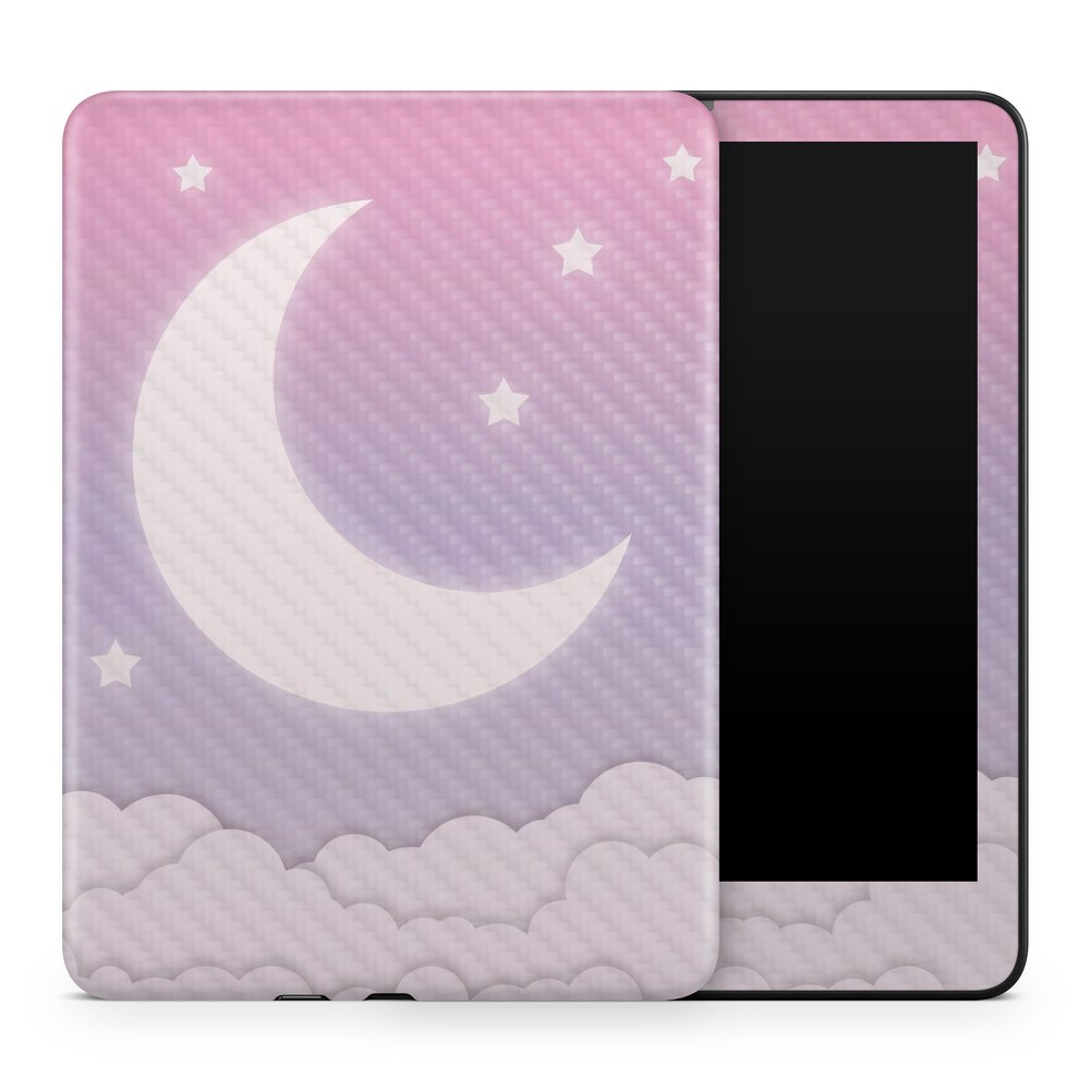 Carbon Fiber Tablet Skin Compatible with Amazon Kindle Colorsoft (2024) - Baby Moon - Premium 3M Vinyl Protective Wrap Decal Cover - Easy to Apply | Crafted in The USA by MightySkins