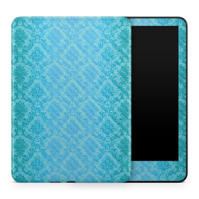 Carbon Fiber Tablet Skin Compatible with Amazon Kindle Colorsoft (2024) - Blue Vintage - Premium 3M Vinyl Protective Wrap Decal Cover - Easy to Apply | Crafted in The USA by MightySkins