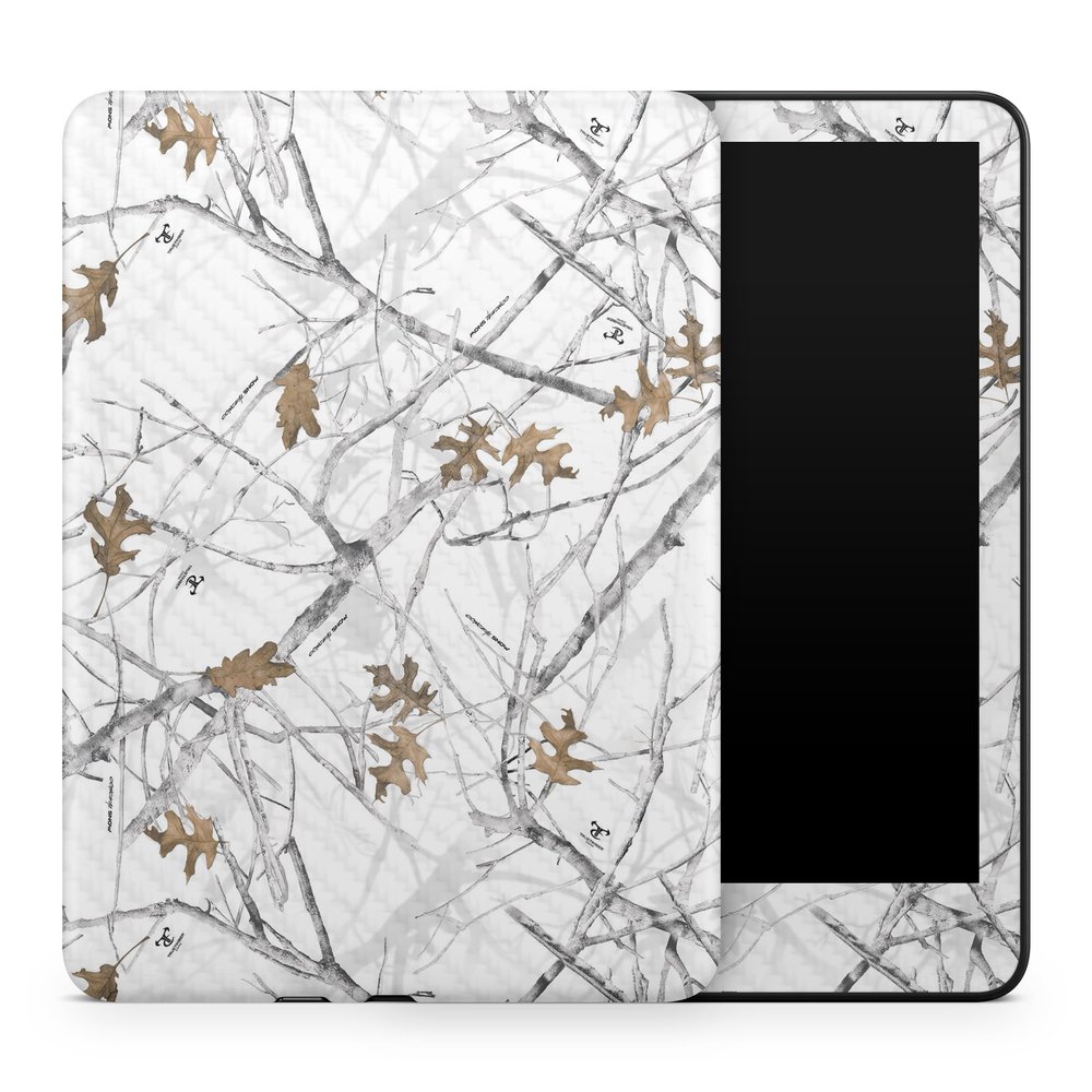 Carbon Fiber Tablet Skin Compatible with Amazon Kindle Colorsoft (2024) - Conceal Snow - Premium 3M Vinyl Protective Wrap Decal Cover - Easy to Apply | Crafted in The USA by MightySkins