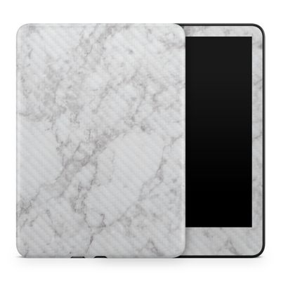 Carbon Fiber Tablet Skin Compatible with Amazon Kindle Colorsoft (2024) - Frost Marble - Premium 3M Vinyl Protective Wrap Decal Cover - Easy to Apply | Crafted in The USA by MightySkins