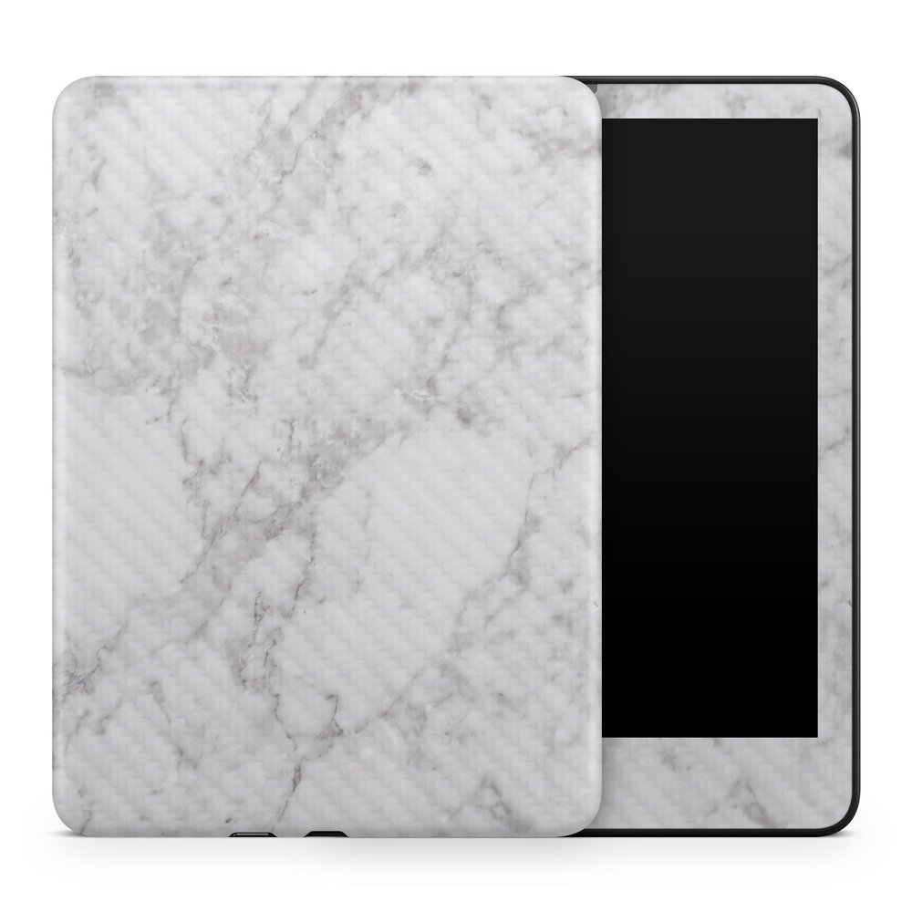 Carbon Fiber Tablet Skin Compatible with Amazon Kindle Colorsoft (2024) - Frost Marble - Premium 3M Vinyl Protective Wrap Decal Cover - Easy to Apply | Crafted in The USA by MightySkins